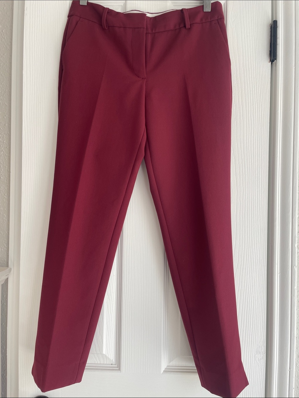 Talbots Burgundy Straight-Leg Dress Trousers